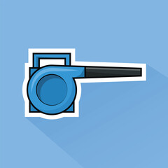 Illustration of Blower in Flat Design