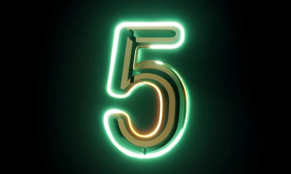  green and gold icon number five 5, gold, anniversary, birthday, celebration, milestone, sign