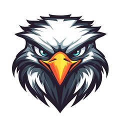 Fototapeta premium Eagle Head Logo Design. Powerful and Majestic Vector Illustration.