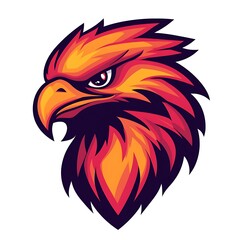 Obraz premium Fierce Eagle Head Logo Design. Concept of Strength, Power, and Freedom.