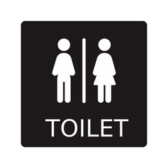 toilet sign with person