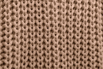Knitted surface in trending color of year 2025.