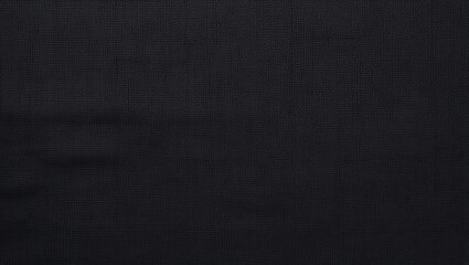 Fototapeta premium Black textured fabric with a subtle woven grid pattern, suitable for backgrounds, design elements, and textile concepts in creative projects