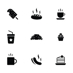 food and drink vector illustration set
