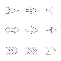 Fototapeta premium arrow set vector design Pointers 