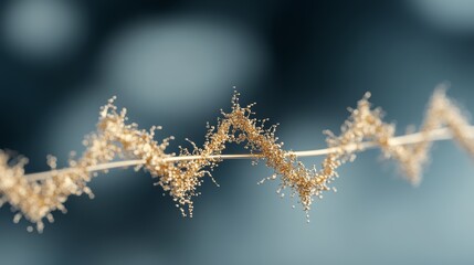 Closeup of delicate plant with tiny blossoms, a detailed look at miniature floral beauty