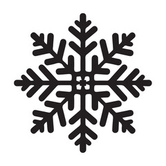Unique Snowflake Silhouette Vector for Holiday Themes