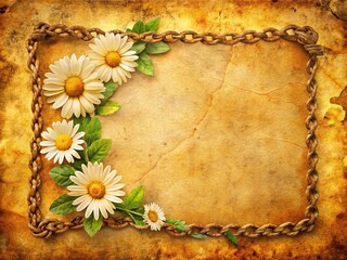 1738 Bharat Vintage Paper Texture, Daisy Chain, Grain Blond, Architectural Photography, Old Note