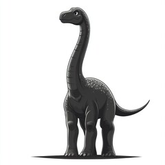 Cartoon dinosaur stands upright.