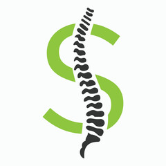 Initial Letter S Spine Logo Concept For Chiropractic Logo Design, Medical Physiotherapy Symbol