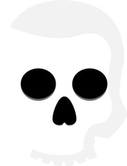 Minimalist Skull Graphic Illustration
