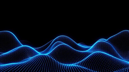 Smart Network and Connection Concept. Blue, Futuristic Digital Style.