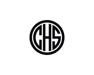 CHS logo design vector template. CHS