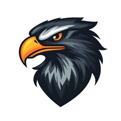 Fototapeta premium Eagle head logo design. Powerful, strong, and majestic.