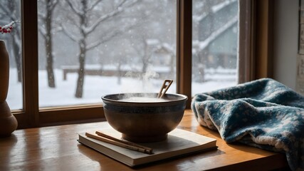 Snowy Day Delight: A Bowl of Tteokguk for Winter Comfort