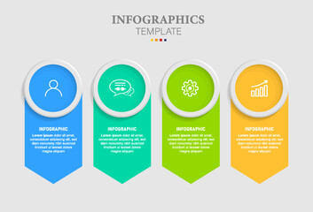 Modern infographic icons design template