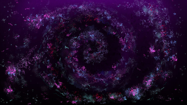 Cosmic Super Massive Black Hole Devouring Stars and Galaxy - 4K Space Wallpaper Interstellar Galactic  Background 