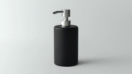 Obraz premium a stylish soap dispenser, contemporary home design, 3D model, matte finish, isolated on white background