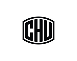CHU Logo design vector template. CHU