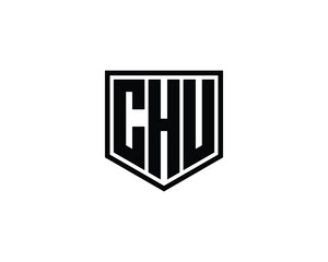 CHU Logo design vector template. CHU