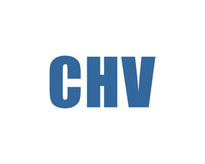 CHV logo design vector template. CHV