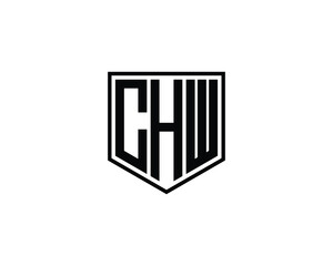 CHW logo design vector template. CHW