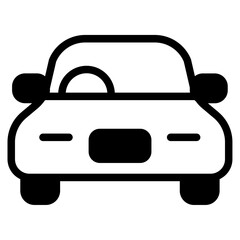 Car Glyph Icon