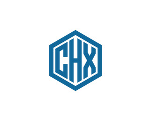 CHX logo design vector template. CHX