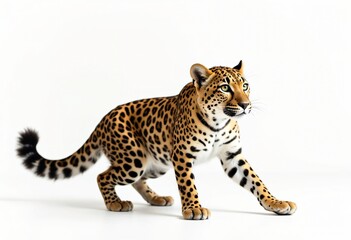 Obraz premium Majestic Leopard Wildcat Big Cat Wildlife Animal Portrait Spotted Fur Jungle Cat Predator African