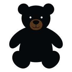 Obraz premium teddy bear with a black shadow.