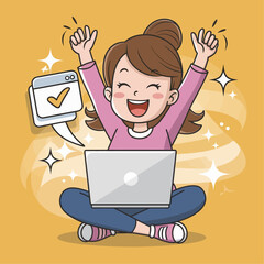 Flat illustration showing digital icons using various technologies in telecommunications