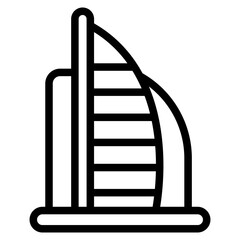 Dubai building Line Icon