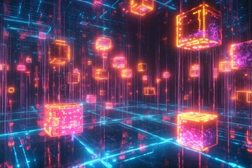 Fototapeta premium Stunning imagery highlighting virtual events and their technological advancements. 