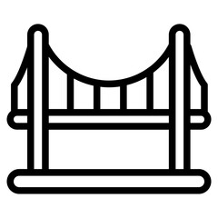 Golden Gate Bridge Line Icon