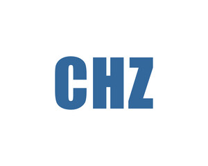 CHZ logo design vector template. CHZ