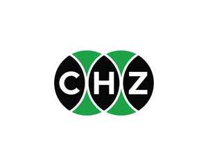 CHZ logo design vector template. CHZ