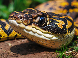 Fototapeta premium python head