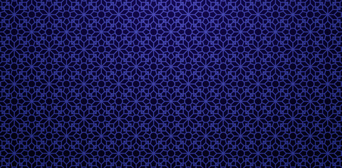 Seamless pattern traditional islamic art dark blue colors backgrounds for textile, cover, wrapping paper, fabric printing, birthday invitations cover, covering books, webs pages banners, pattern fills