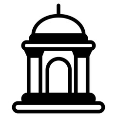 Indian temple Glyph Icon