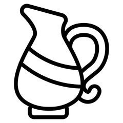 Jug Line Icon