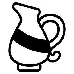 Jug Glyph Icon