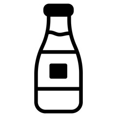 Milk bottle Glyph Icon