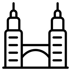 Obraz premium Petronas Line Icon