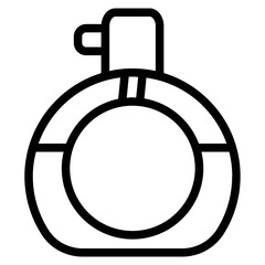 Perfume bottle Line Icon