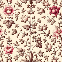 seamless pattern with flowers