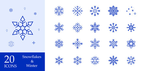 Snowflake icons