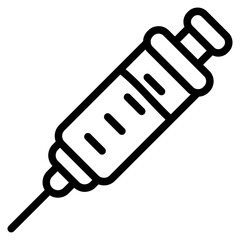 Syringe Line Icon