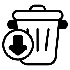 Waste reduction Glyph Icon