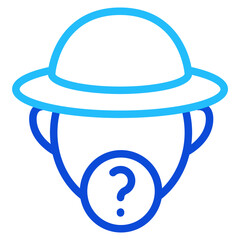 Fototapeta premium Anonymity Duoline Icon