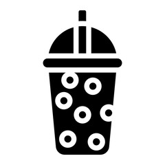 Bubble tea Solid Icon